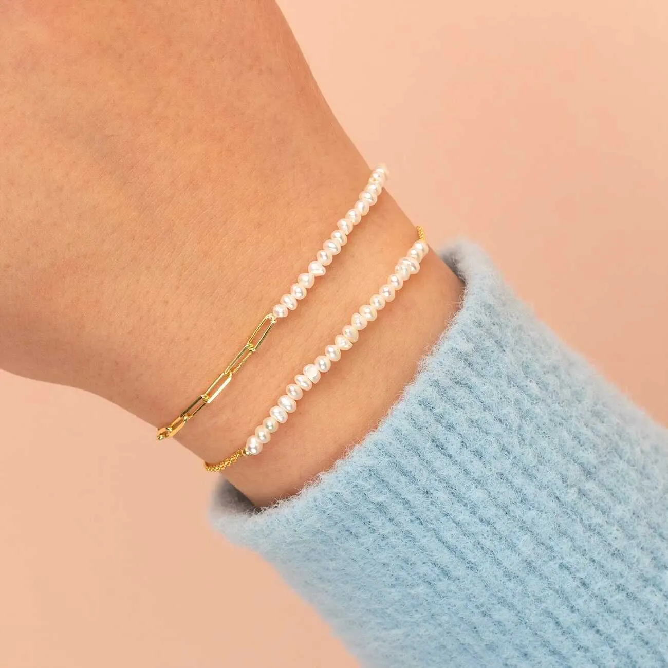 Pearl X Link Bracelet