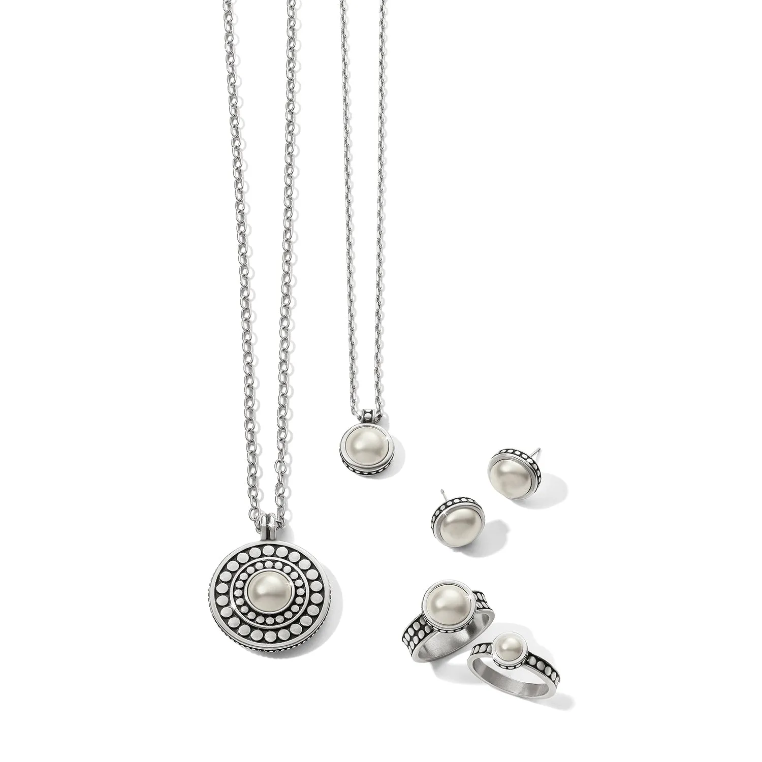 Pebble Dot Pearl Short Necklace - JM7425