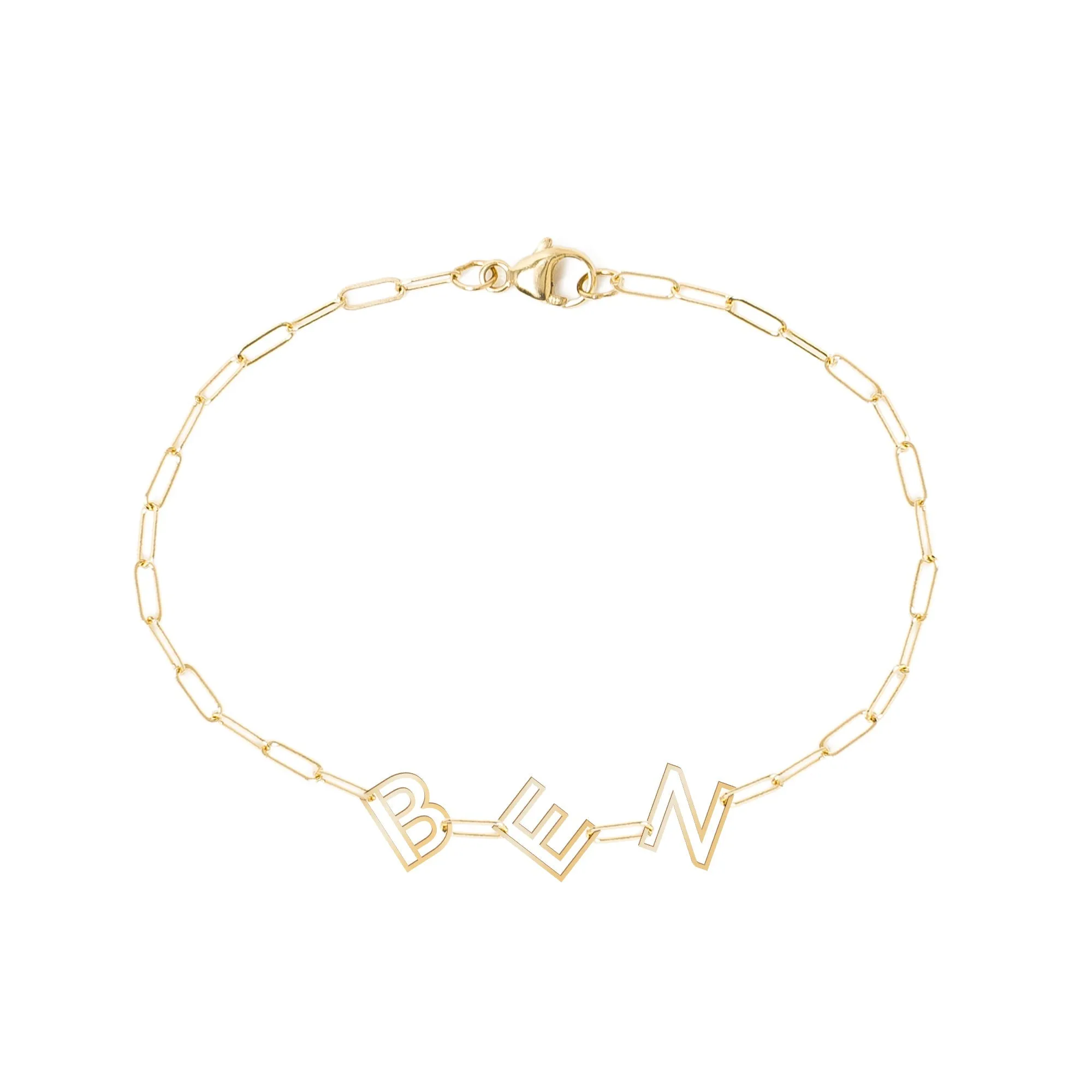 Personalized Chain Letter Bracelet