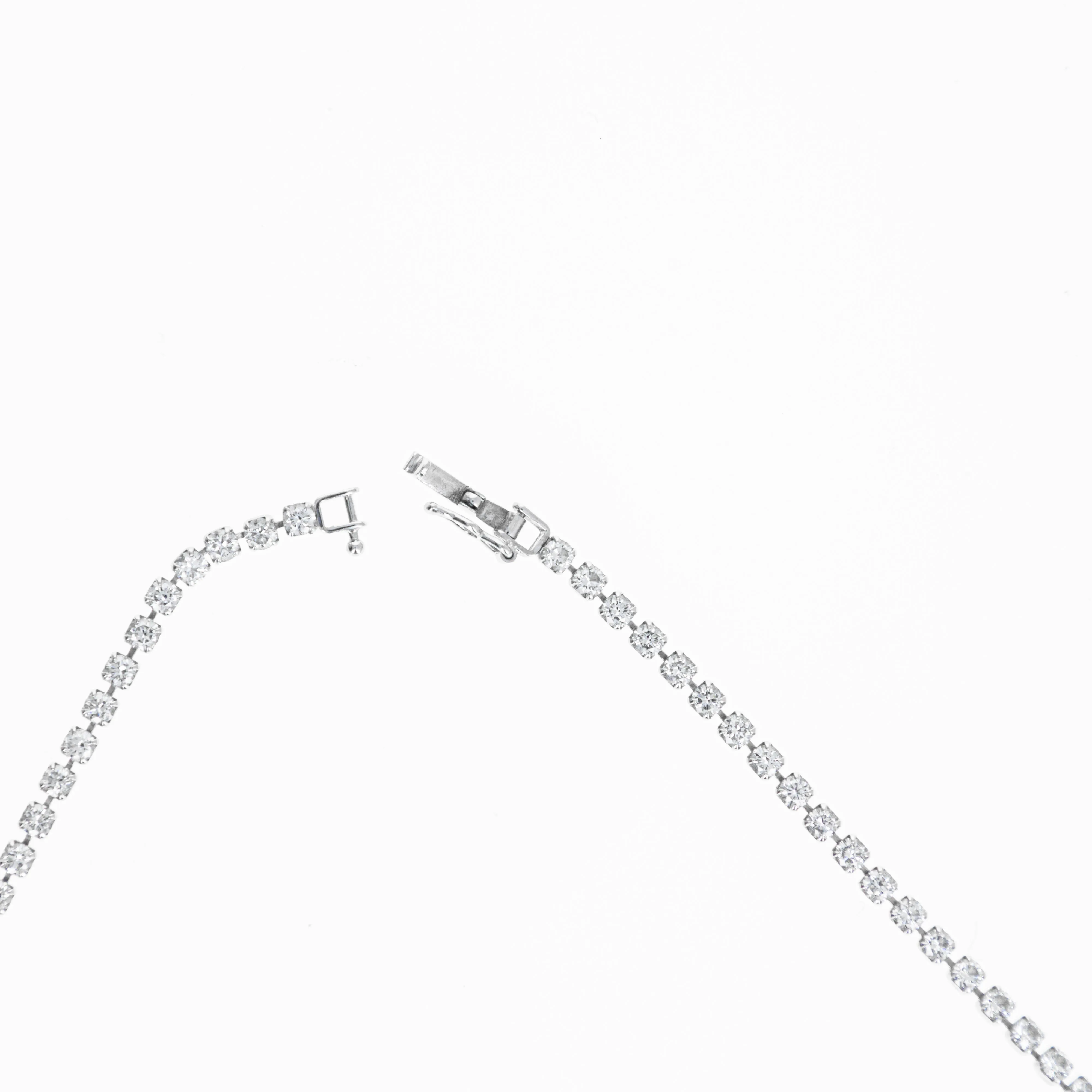 Platinum 2 Carat Diamond Floating Tennis Bracelet