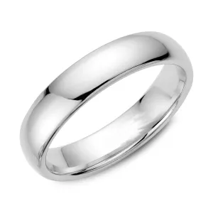 Platinum (5mm) High Polished Dome Band