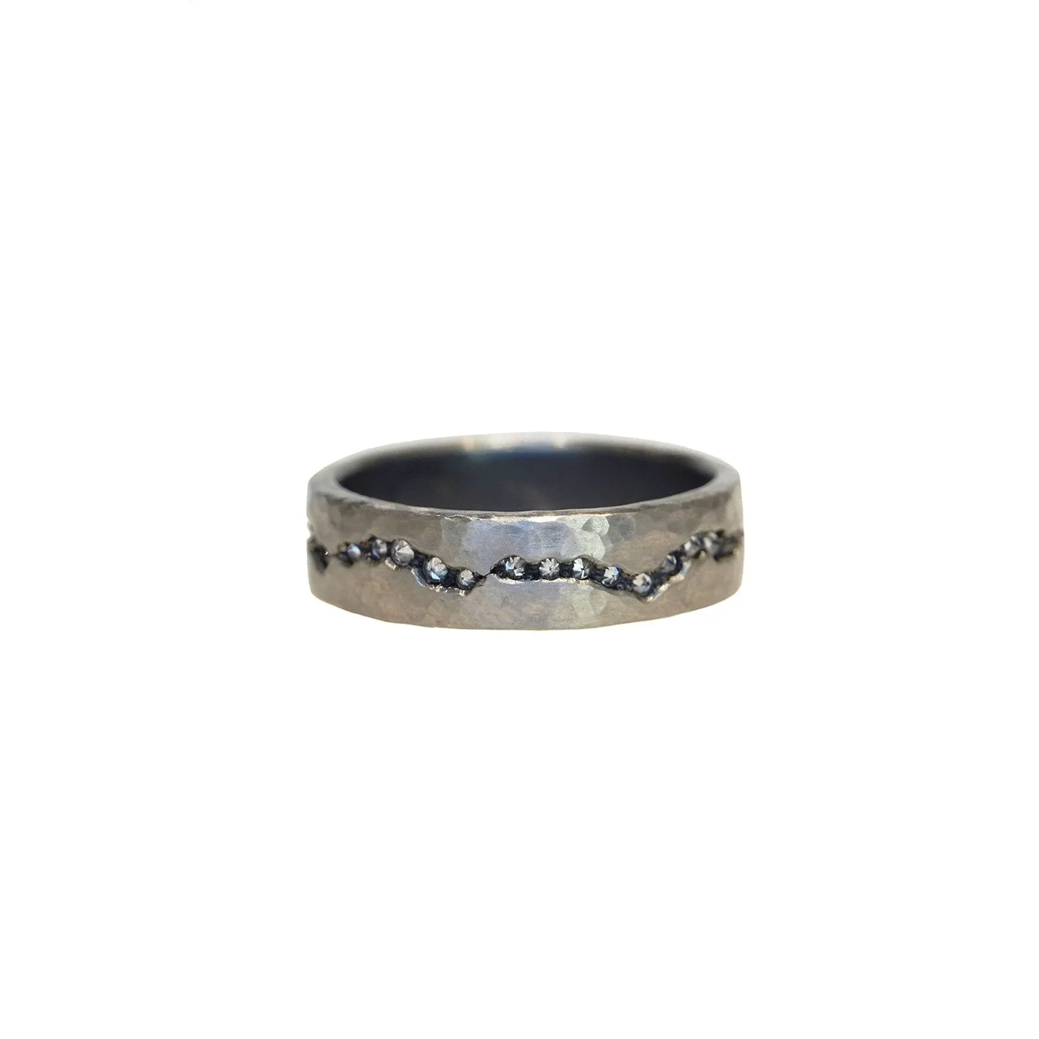 Platinum Diamond Fissure Band
