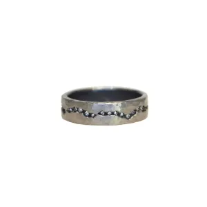 Platinum Diamond Fissure Band