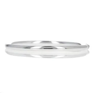 Platinum Hollow Tube Bangle
