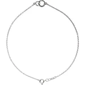 Platinum Interlocking Circle Bracelet