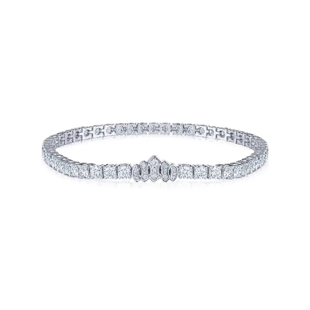 Platinum Kwiat Signature Tiara Diamond Line Bracelet – 2.03ctw