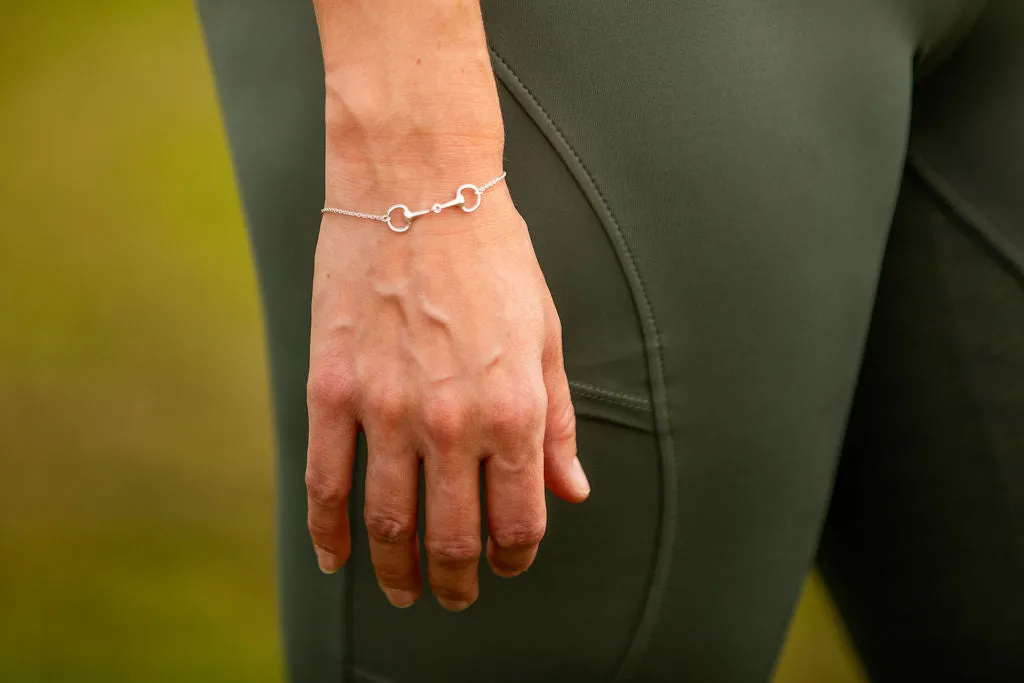 Platinum Snaffle Bracelet