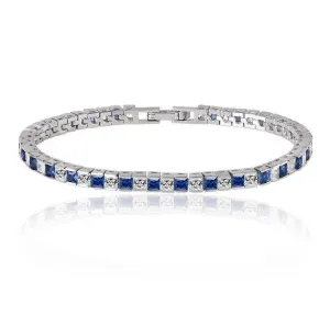 Princess Cut Tennis Bracelet with Cubic Zirconia