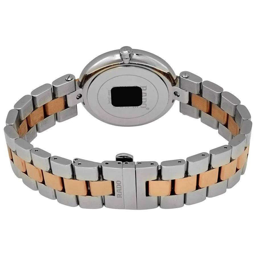 Rado Coupole L Quartz Black Dial Unisex Two Tone Watch R22852173