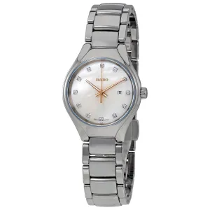 Rado True Quartz MOP Dial Plasma High-tech Ceramic Ladies Watch R27060902