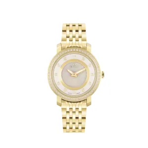 Rama Ladies MOP Gold Dial Gold Tone Watch