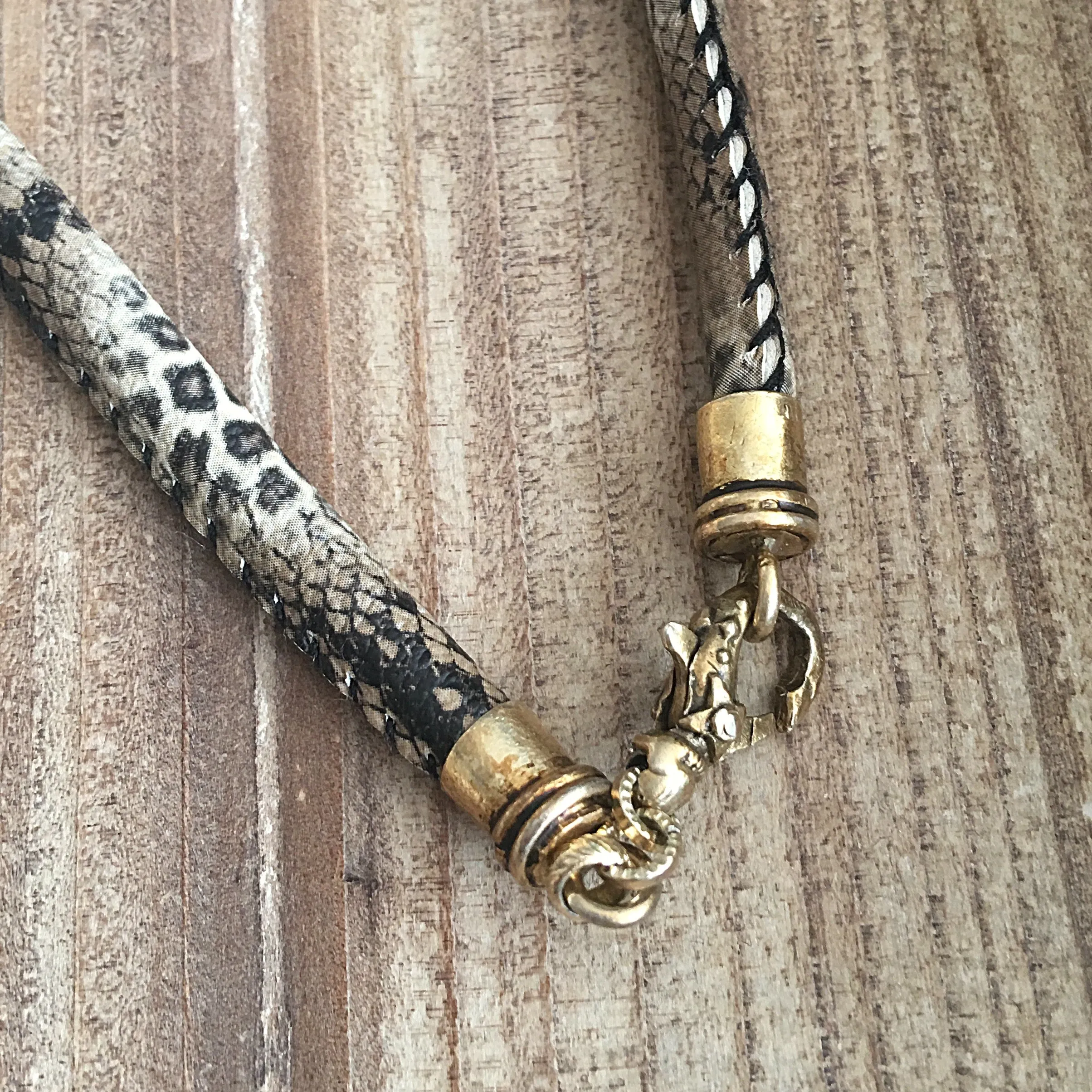 Red Sapphire Eyed Dragon Eyering Necklace