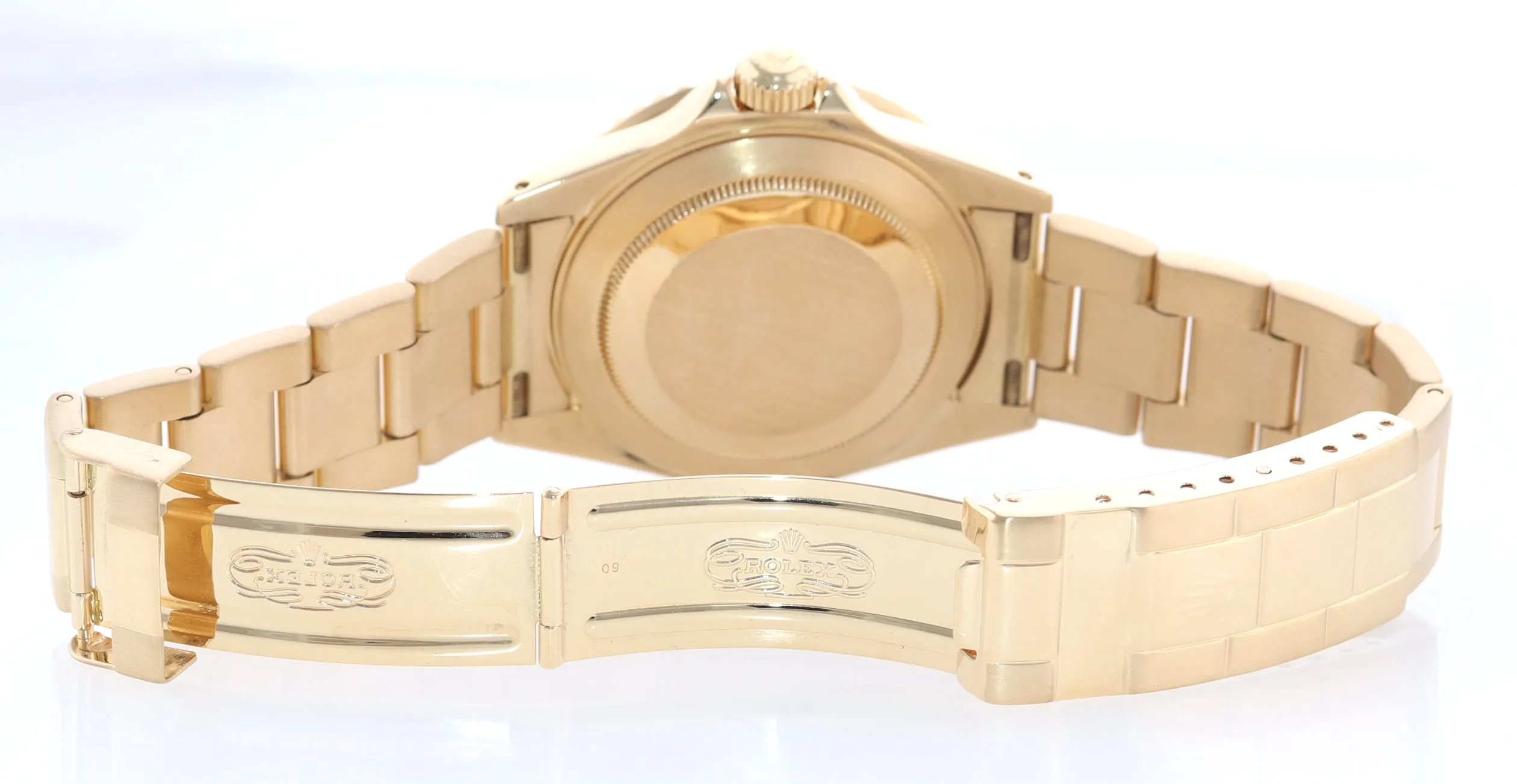 Rolex 16618 Submariner 18K Yellow Gold Blue 40MM Sunburst Dial Watch Box