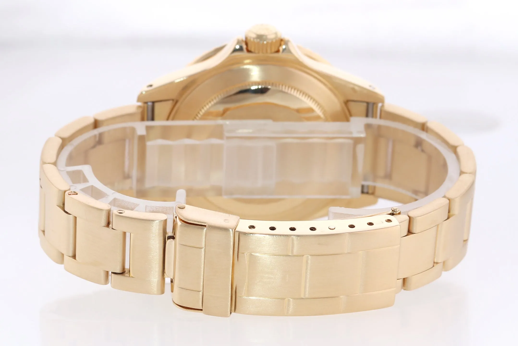 Rolex 16618 Submariner 18K Yellow Gold Blue Purple Sunburst Dial Watch Box