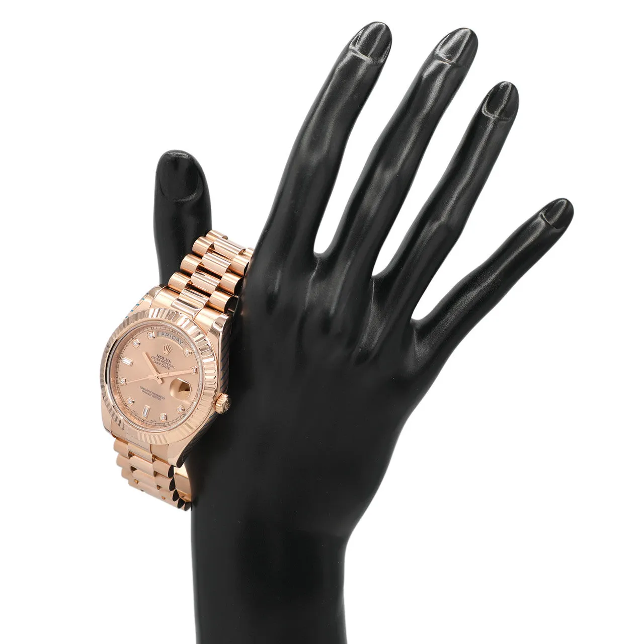 Rolex 18K Everose Gold Day-Date II 218235