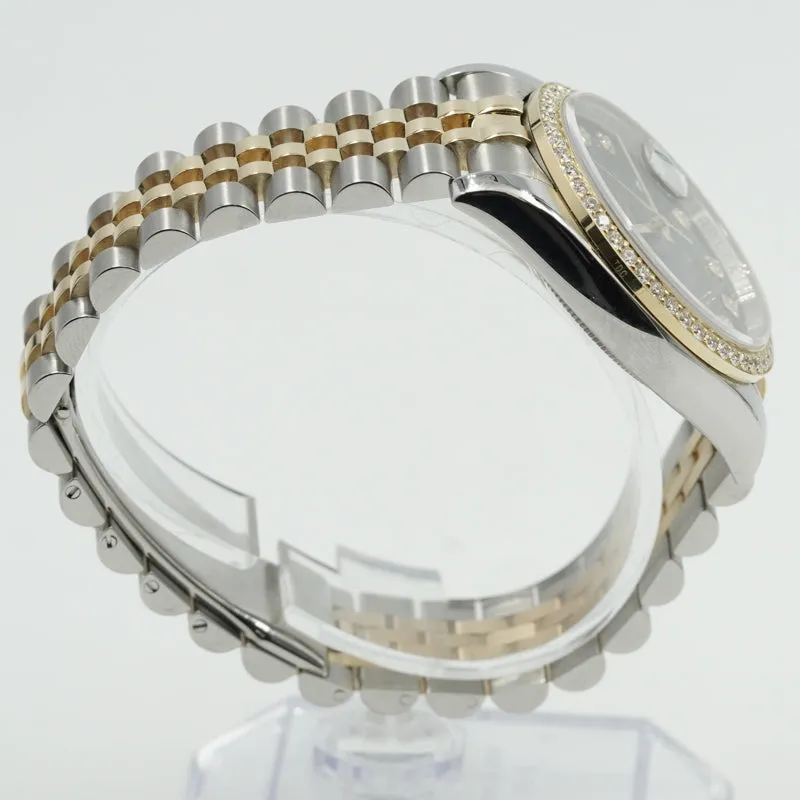 Rolex Datejust 116233 Two-Tone Black Dial and Diamond Bezel Circa 2007