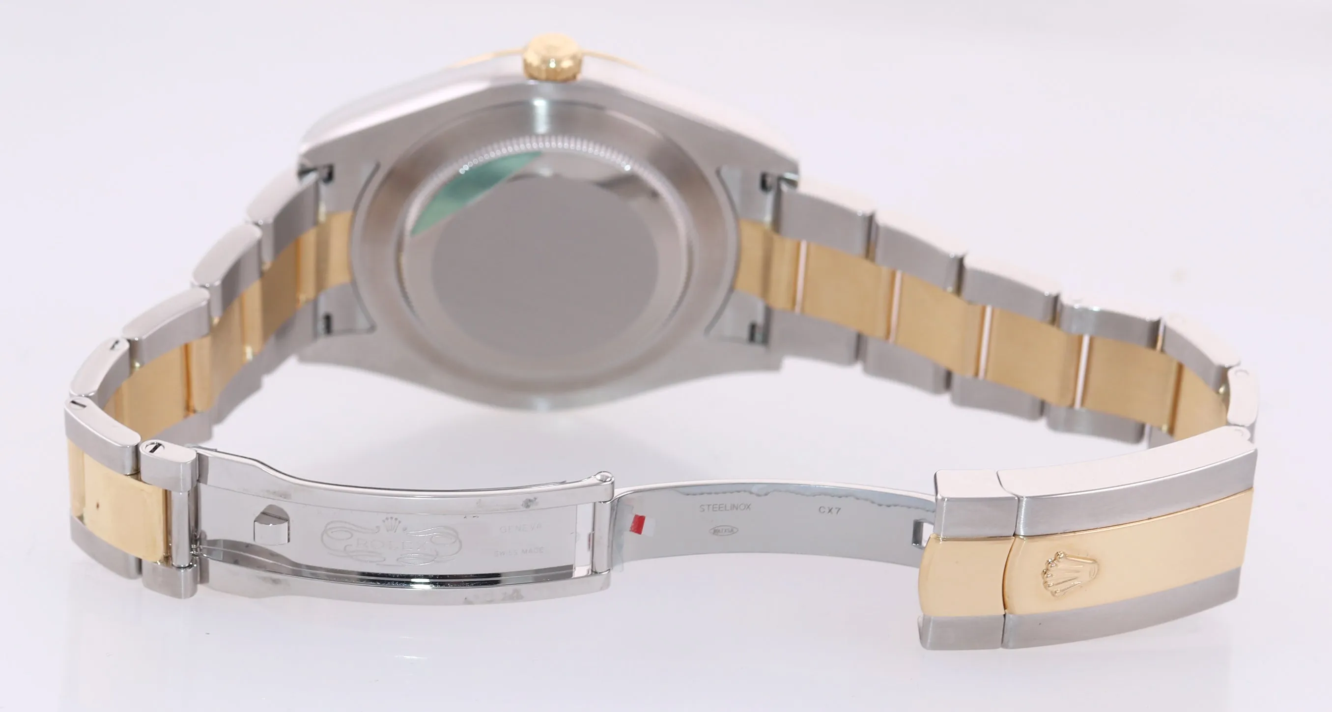 Rolex Datejust 2 FACTORY Ivory Diamond 116333 Two-Tone Gold Fluted Watch Box