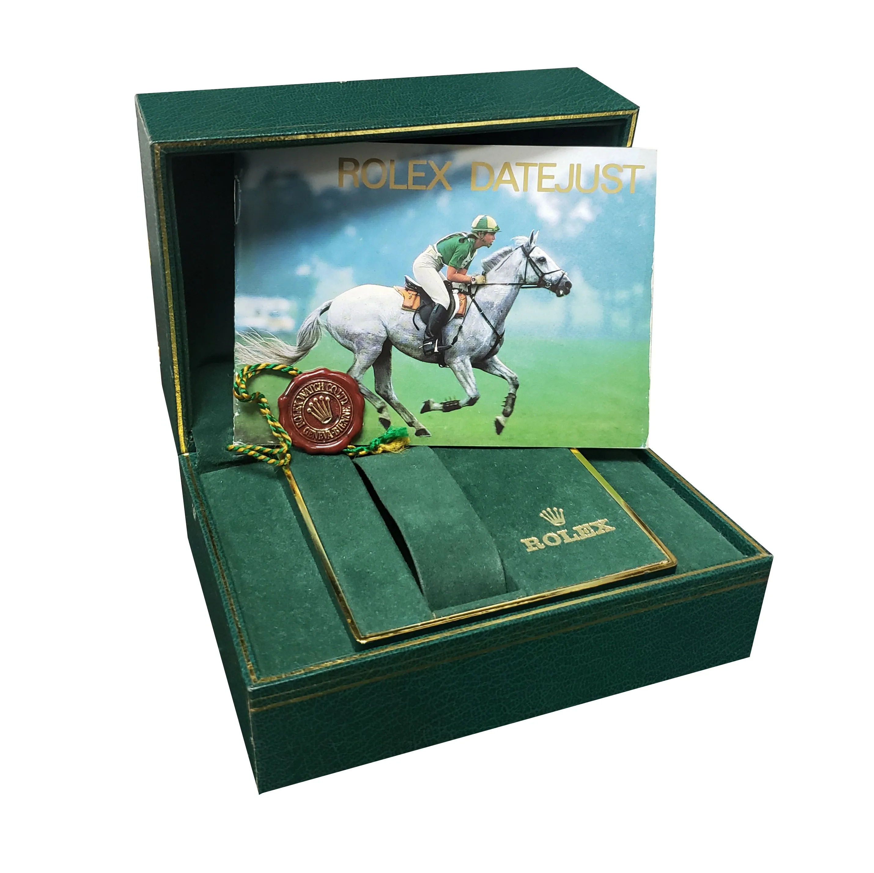 Rolex DateJust 36mm Two-Tone Gold Blue Dial Jubilee Steel Watch 16013 BOX