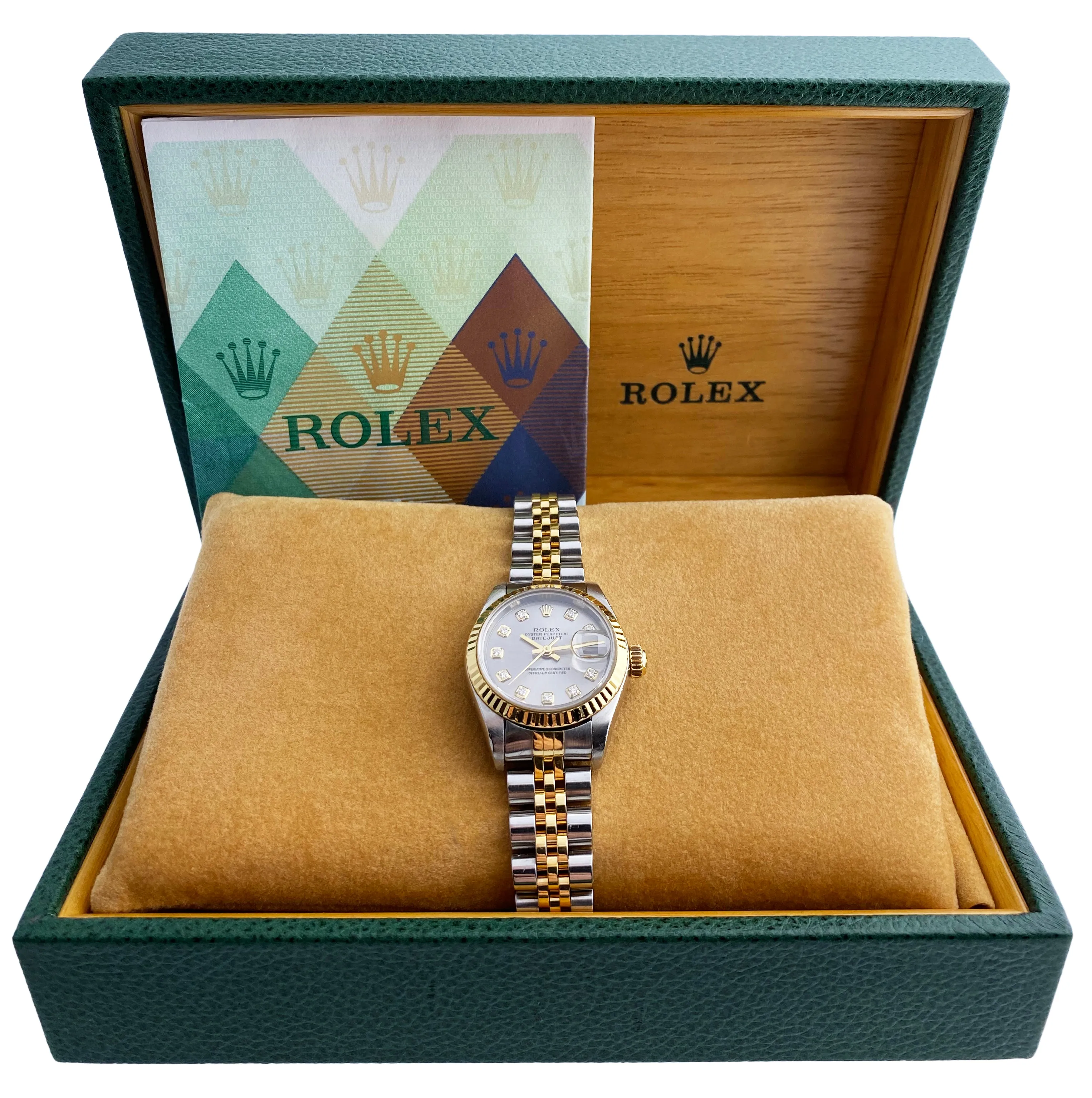 Rolex Datejust 79173 Diamond Silver Dial  Ladies Watch Box & Papers