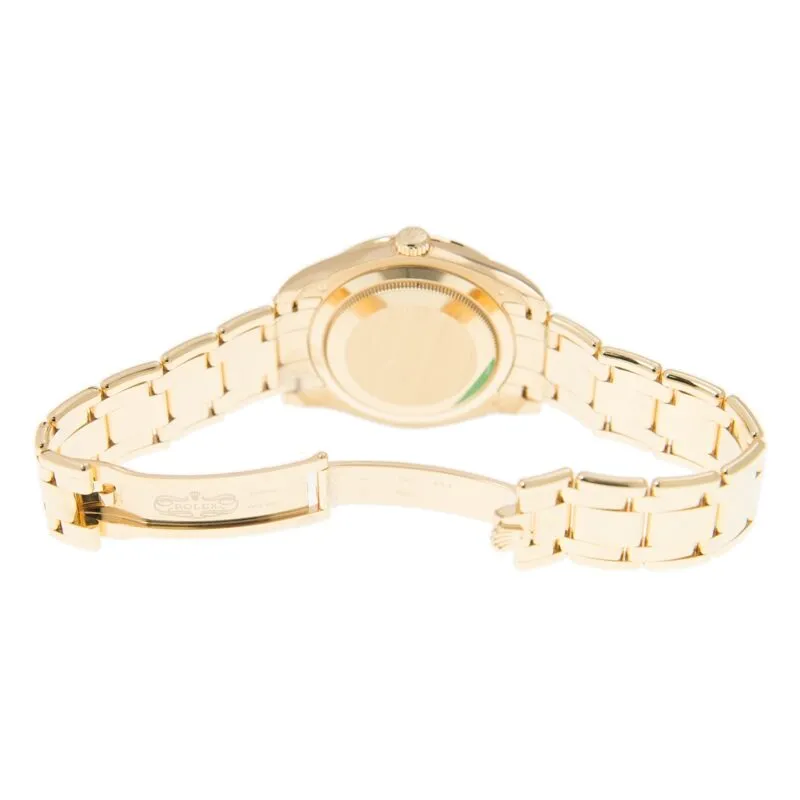 Rolex Datejust Green Diamond Dial 18K Yellow Gold Automatic Watch 86348GNDPM