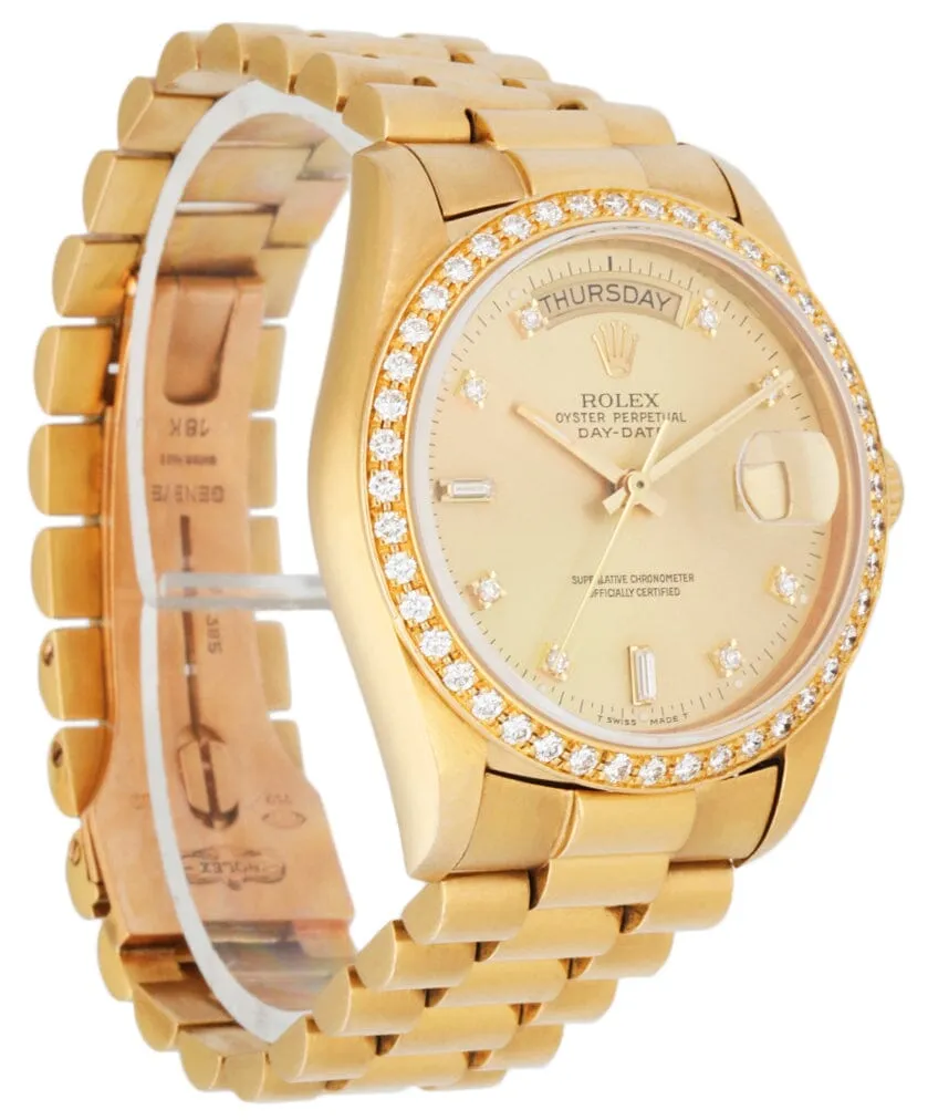 Rolex Day-Date President 18048 Diamond Mens Watch
