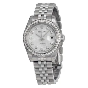 Rolex Lady Datejust 26 Silver Dial Stainless Steel Jubilee Bracelet Automatic Watch 179384SJDJ