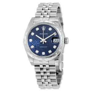 Rolex Oyster Perpetual Datejust 31 Blue Dial Stainless Steel Jubilee Bracelet Automatic Ladies Watch 178344BLJDJ X178344BLJDJ