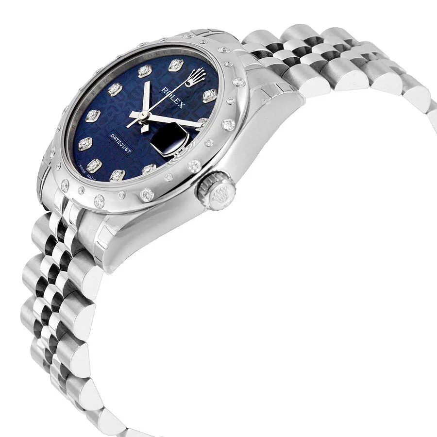 Rolex Oyster Perpetual Datejust 31 Blue Dial Stainless Steel Jubilee Bracelet Automatic Ladies Watch 178344BLJDJ X178344BLJDJ