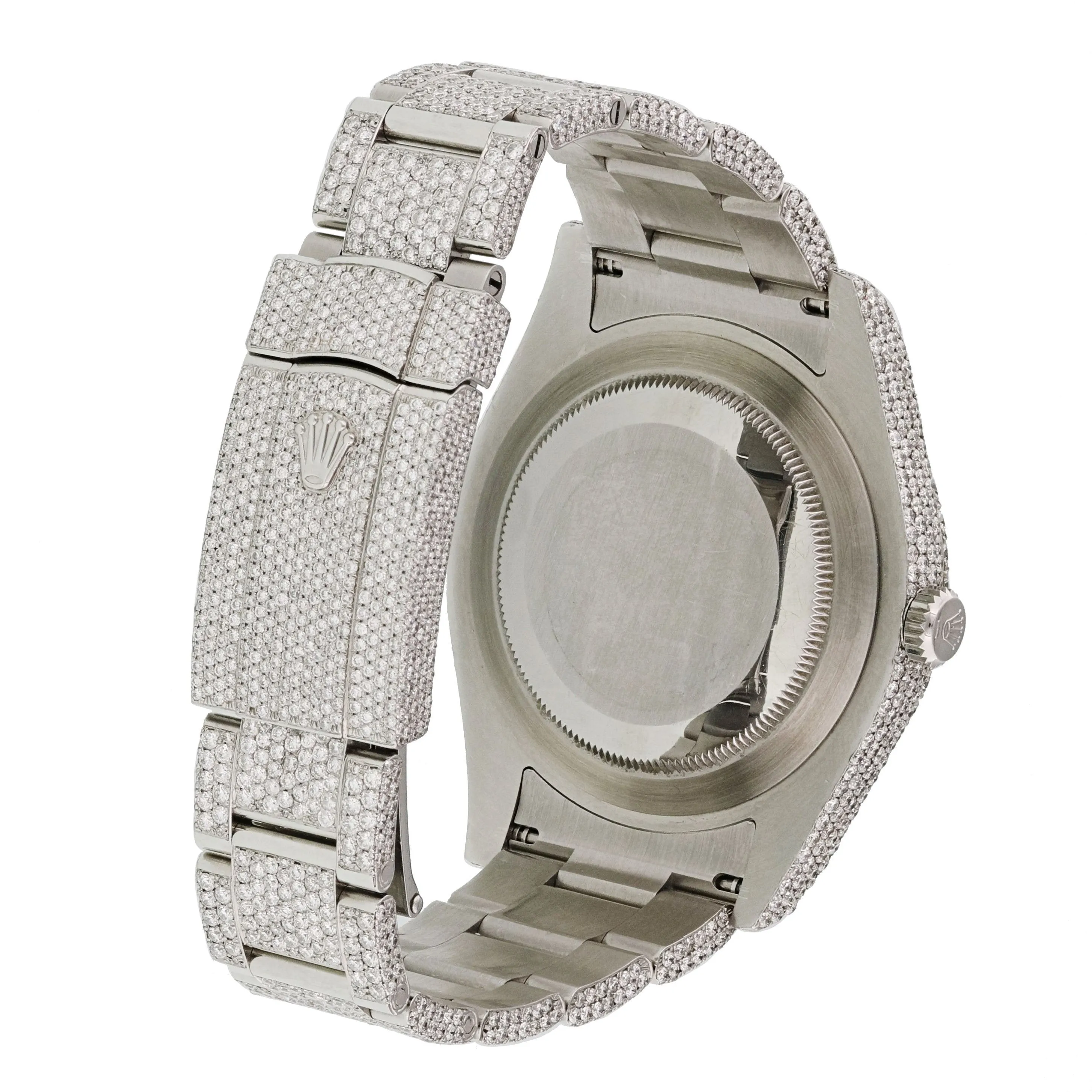 Rolex Oyster Perpetual Datejust II 116300 Iced Mens Watch Box Papers