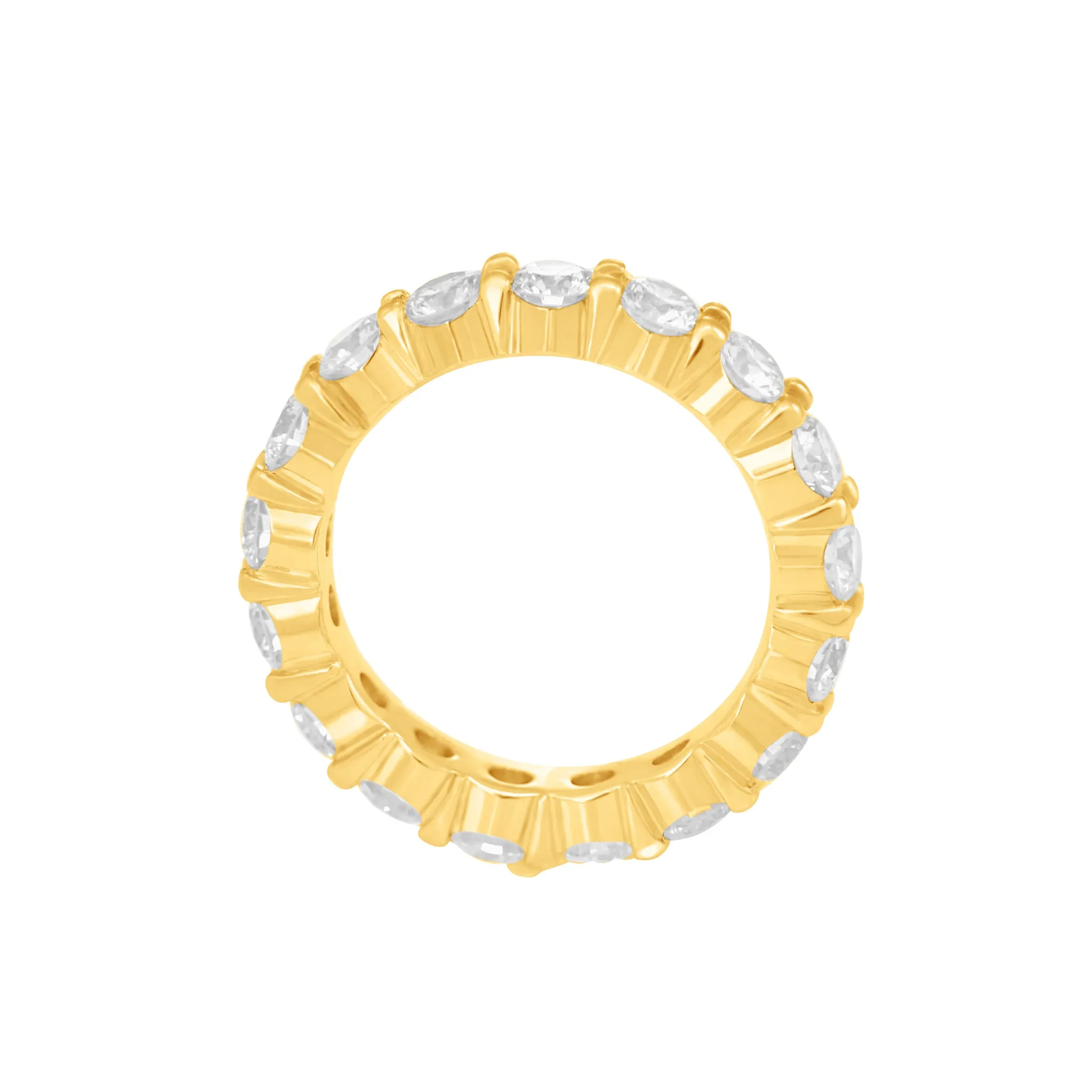 Round Brilliant Closed Eternity Band
