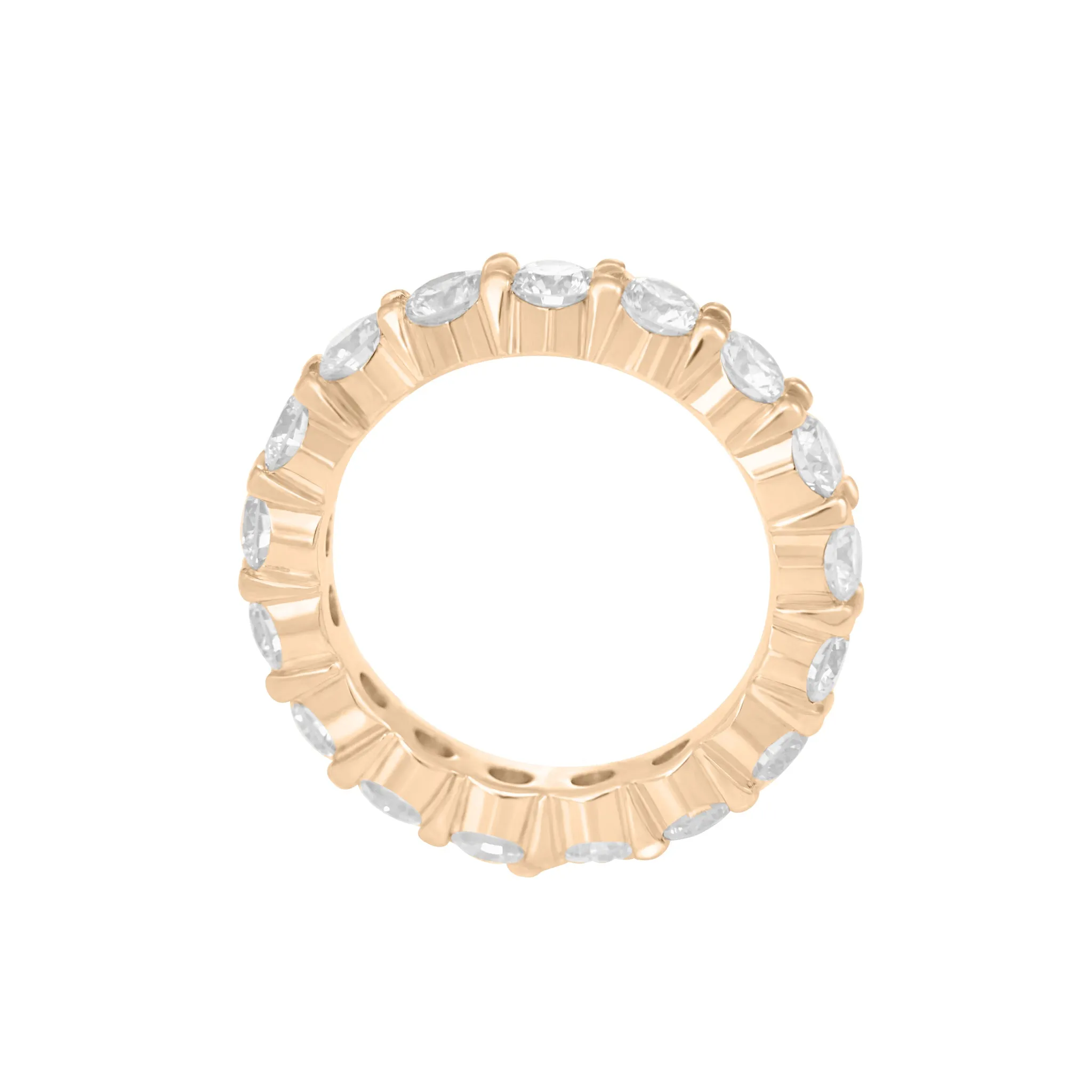 Round Brilliant Closed Eternity Band