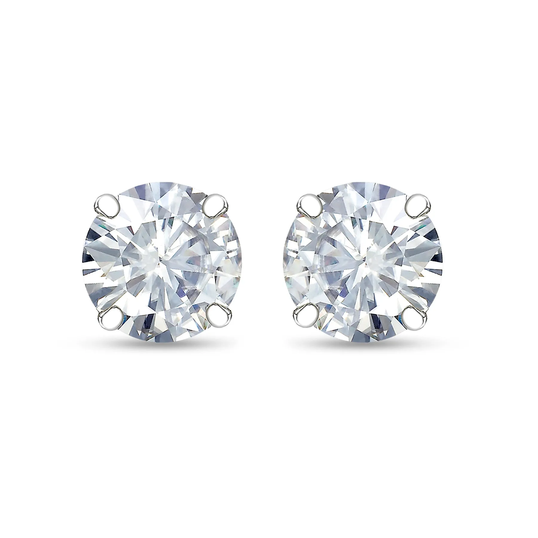 Round Brilliant Diamond Stud Earrings