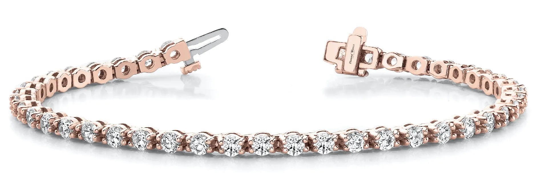 Round Chaton Brilliant Cut Diamonds Bracelet