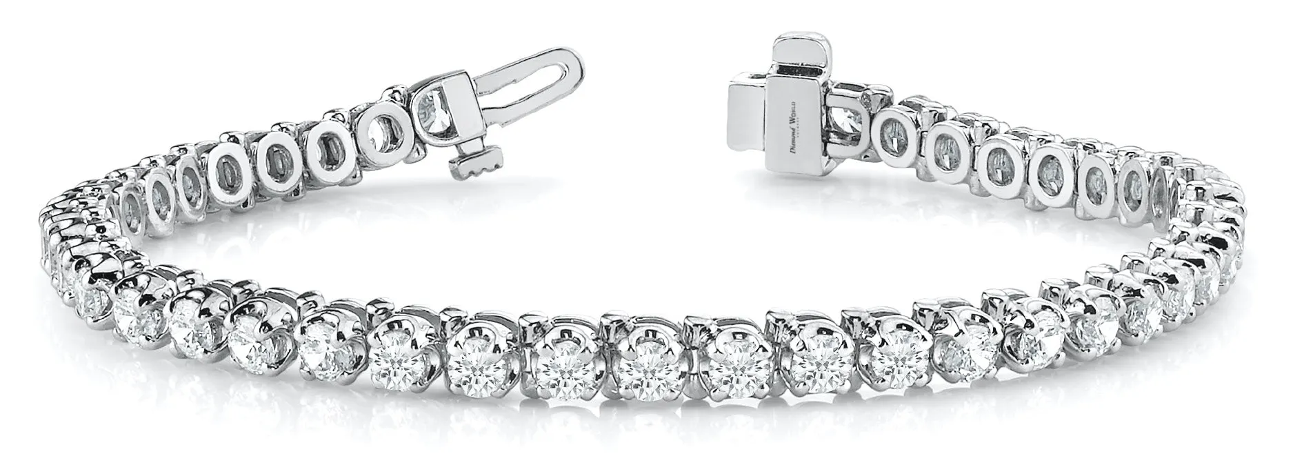 Round Chaton Brilliant cut Diamonds Bracelet