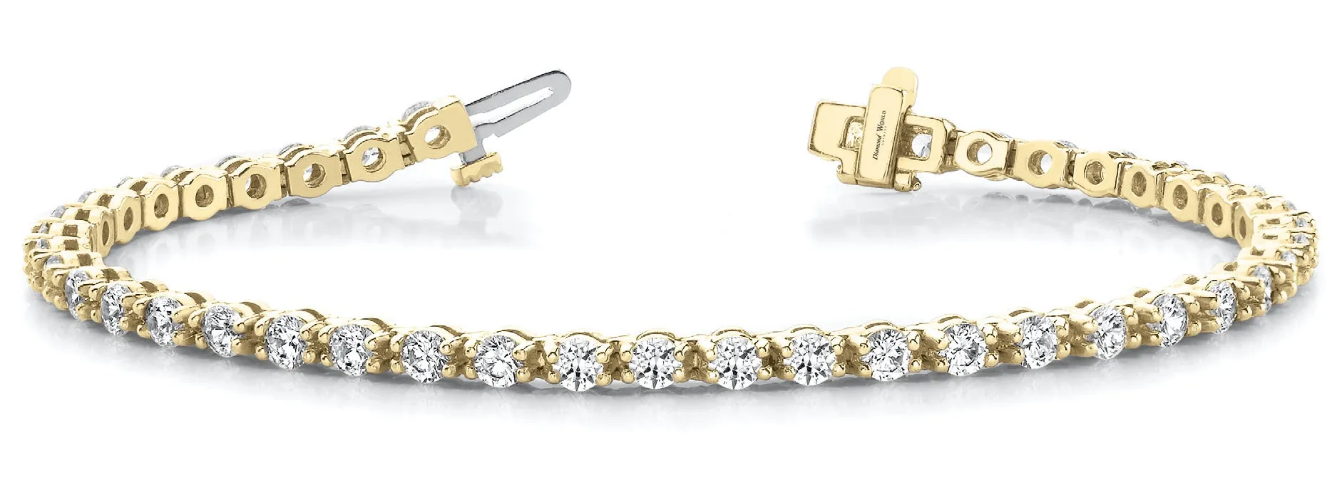 Round Chaton Brilliant Cut Diamonds Bracelet