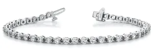 Round Chaton Brilliant Cut Diamonds Bracelet