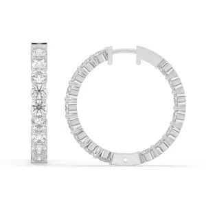 Round Inside-Out Hoop Earrings