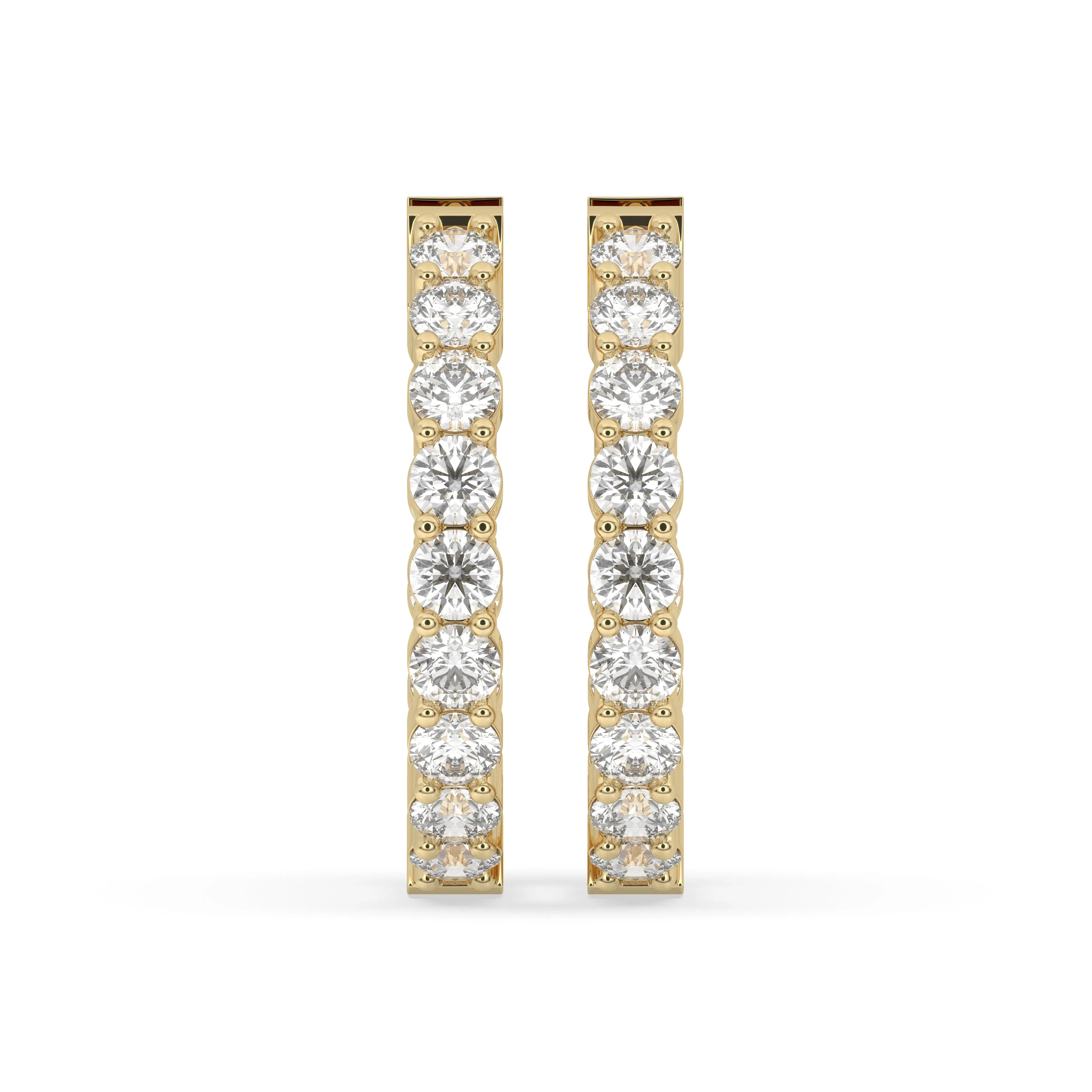 Round Inside-Out Hoop Earrings