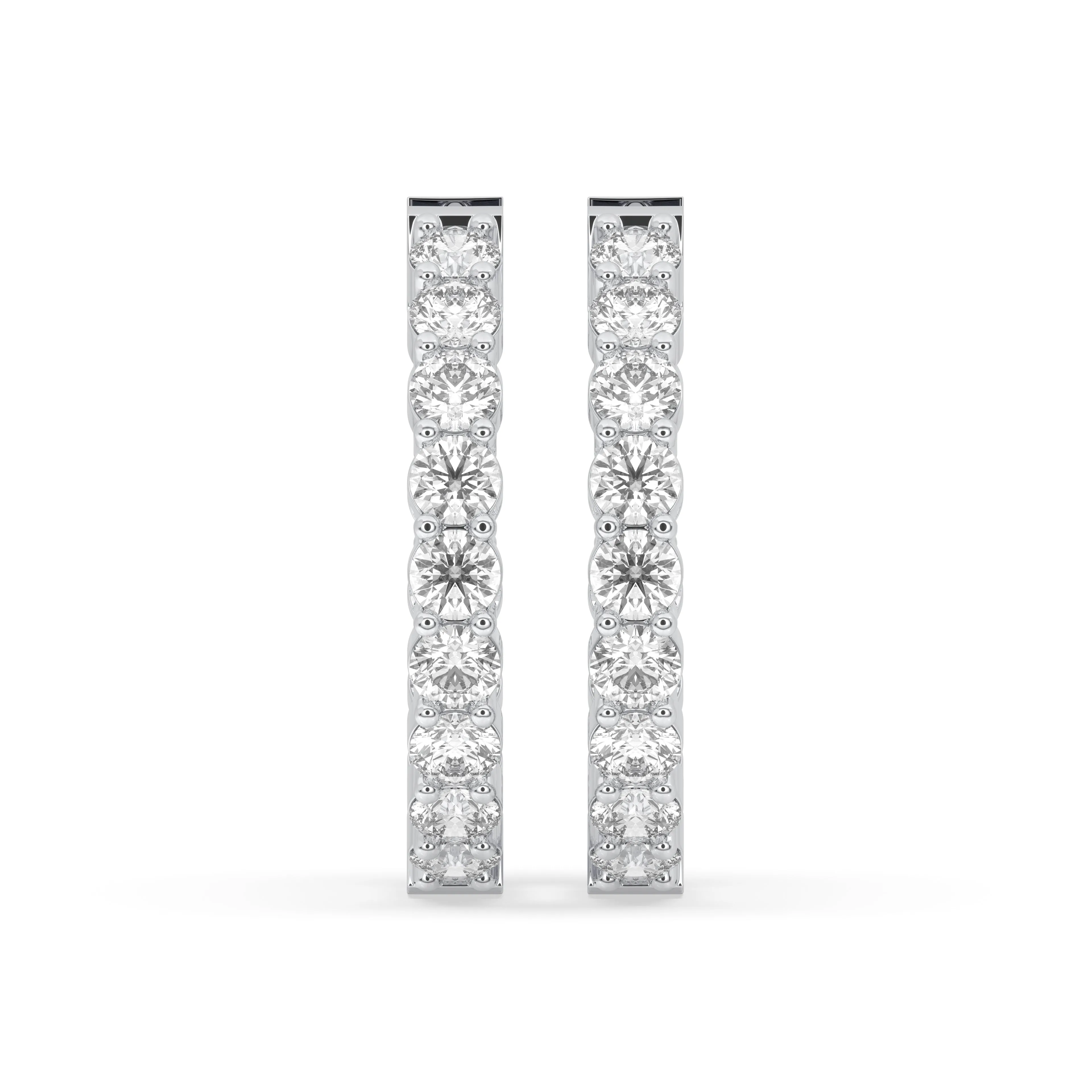 Round Inside-Out Hoop Earrings