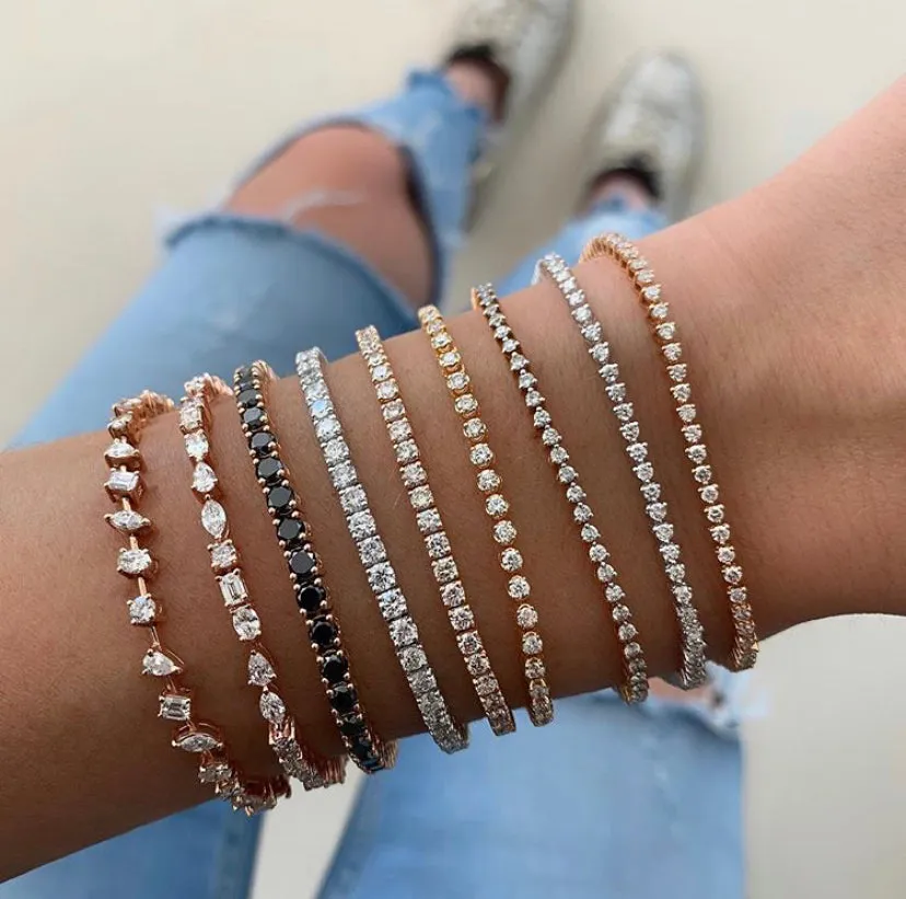 Round Setting Tennis Bracelet