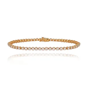 Round Setting Tennis Bracelet