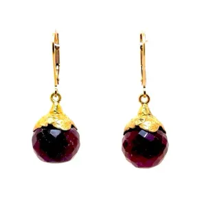 Ruby Daisy Earrings