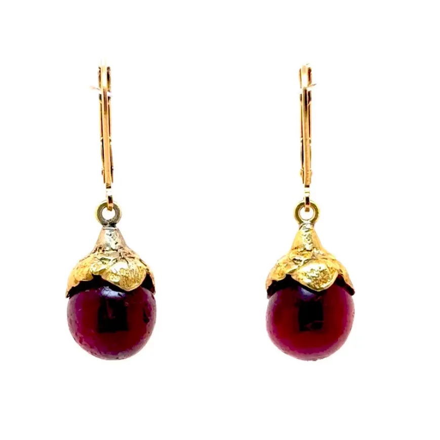 Ruby Daisy Earrings