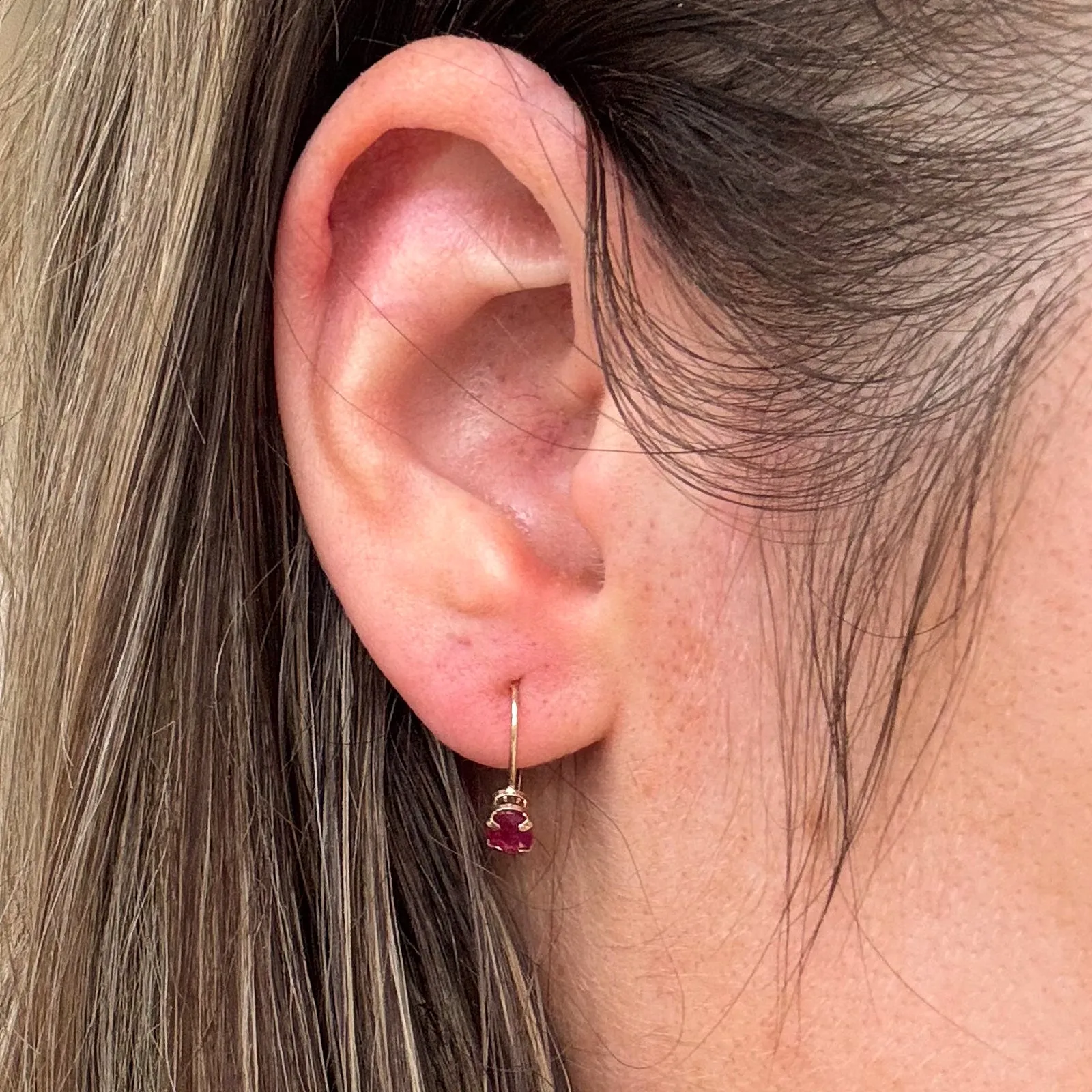 Ruby Drop Earrings | 0.90ctw |