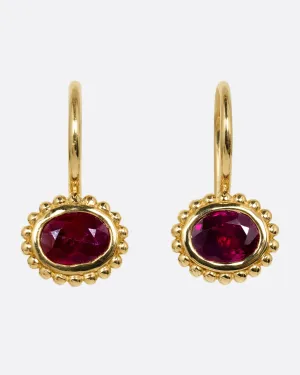 Ruby Drop Earrings