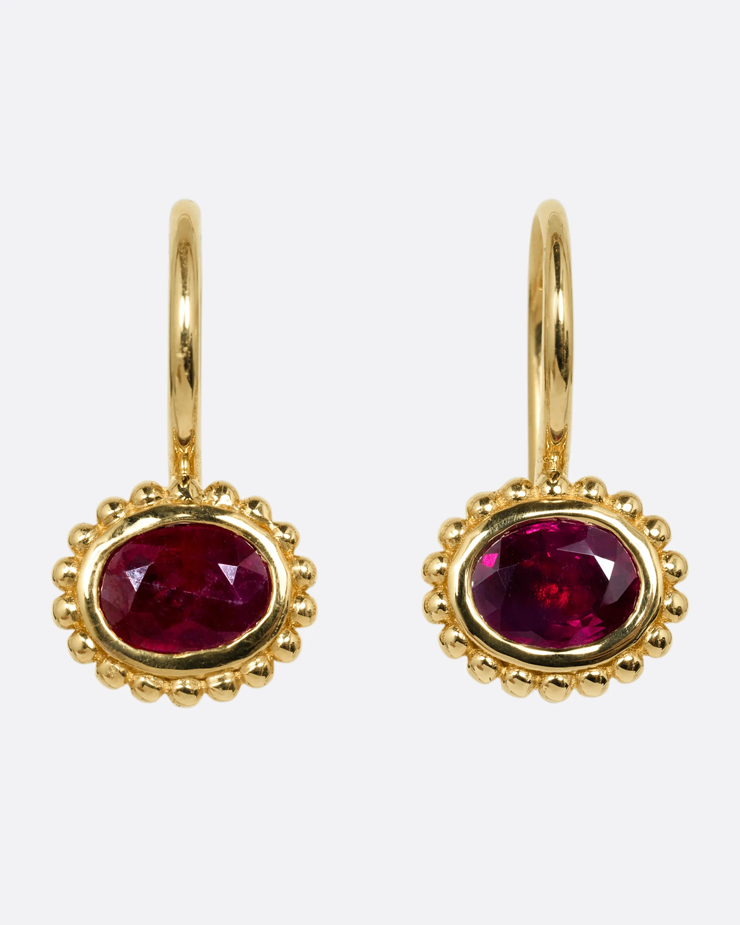 Ruby Drop Earrings