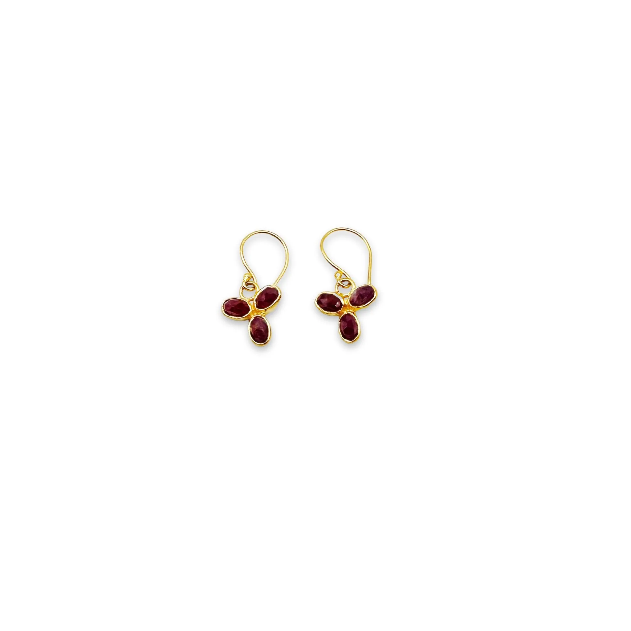 Ruby Floret Earrings
