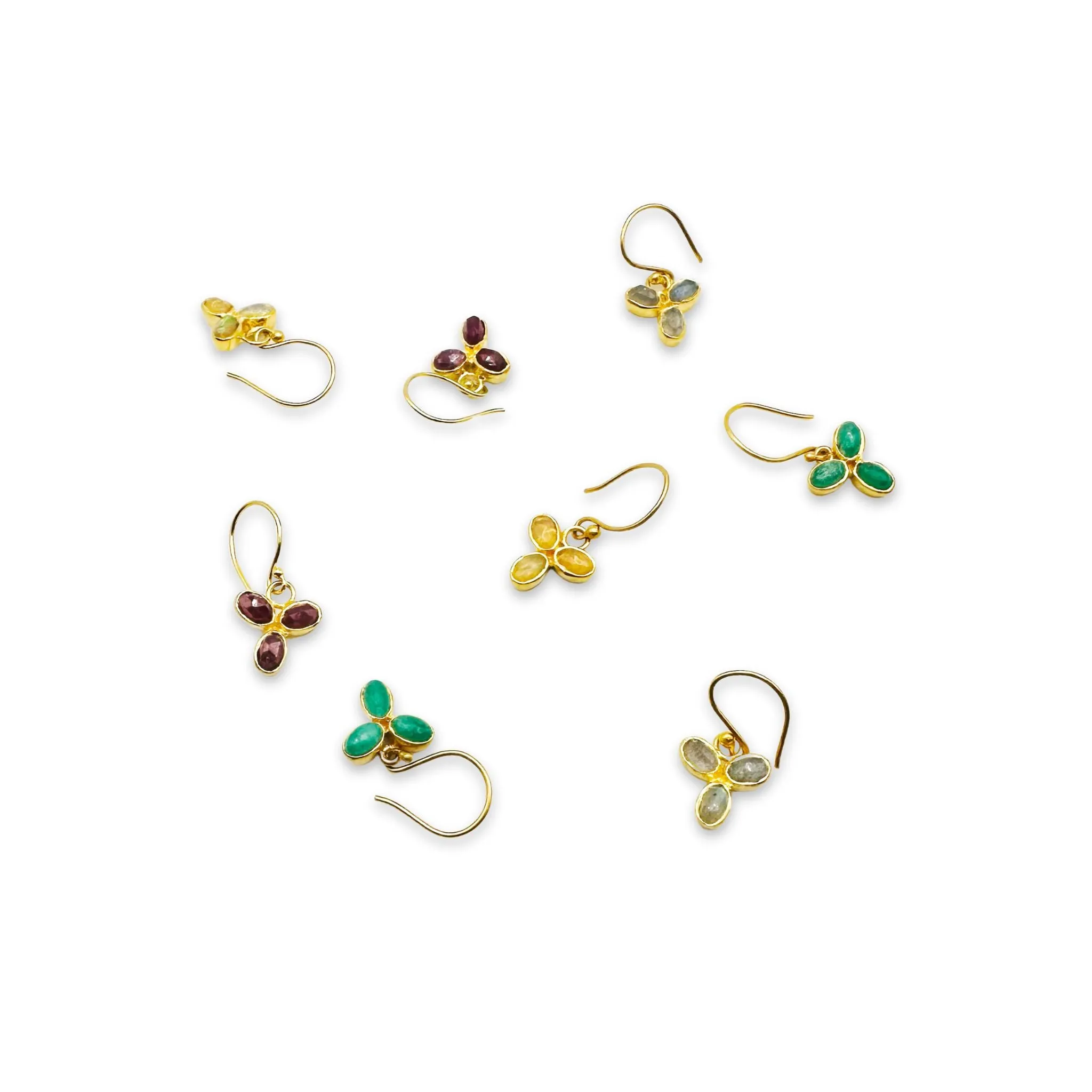 Ruby Floret Earrings