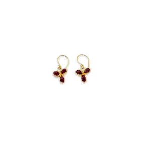 Ruby Floret Earrings