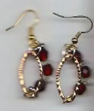 Ruby Hoops Earrings (special order - sold out)